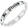 thumbnail image 1 of Sterling Silver Lyric No Shoes, No Shirt, No Problem Ring, 1 of 5