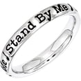 thumbnail image 1 of Sterling Silver Lyric Stand Me Ring, 1 of 3