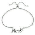 thumbnail image 1 of Sterling Silver MOM & Heart Polished Adjustable Bracelet, 1 of 2