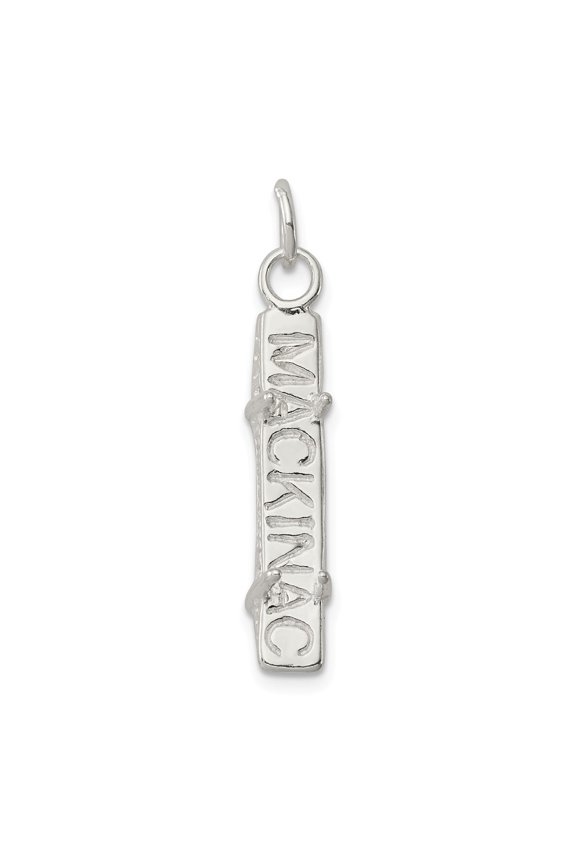 Sterling Silver Mackinac Bridge Charm Pendant