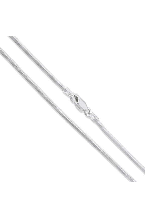 Sterling Silver Magic Square Snake Chain 1.3mm Solid 925 Italy Necklace 18" Jewelry Female Unisex