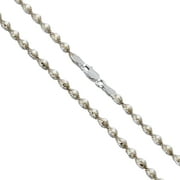SAC SILVER Sterling Silver Magic Twist Rope Chain 4.2mm Solid 925 Italy 2 Tone Necklace 20" Jewelry Female