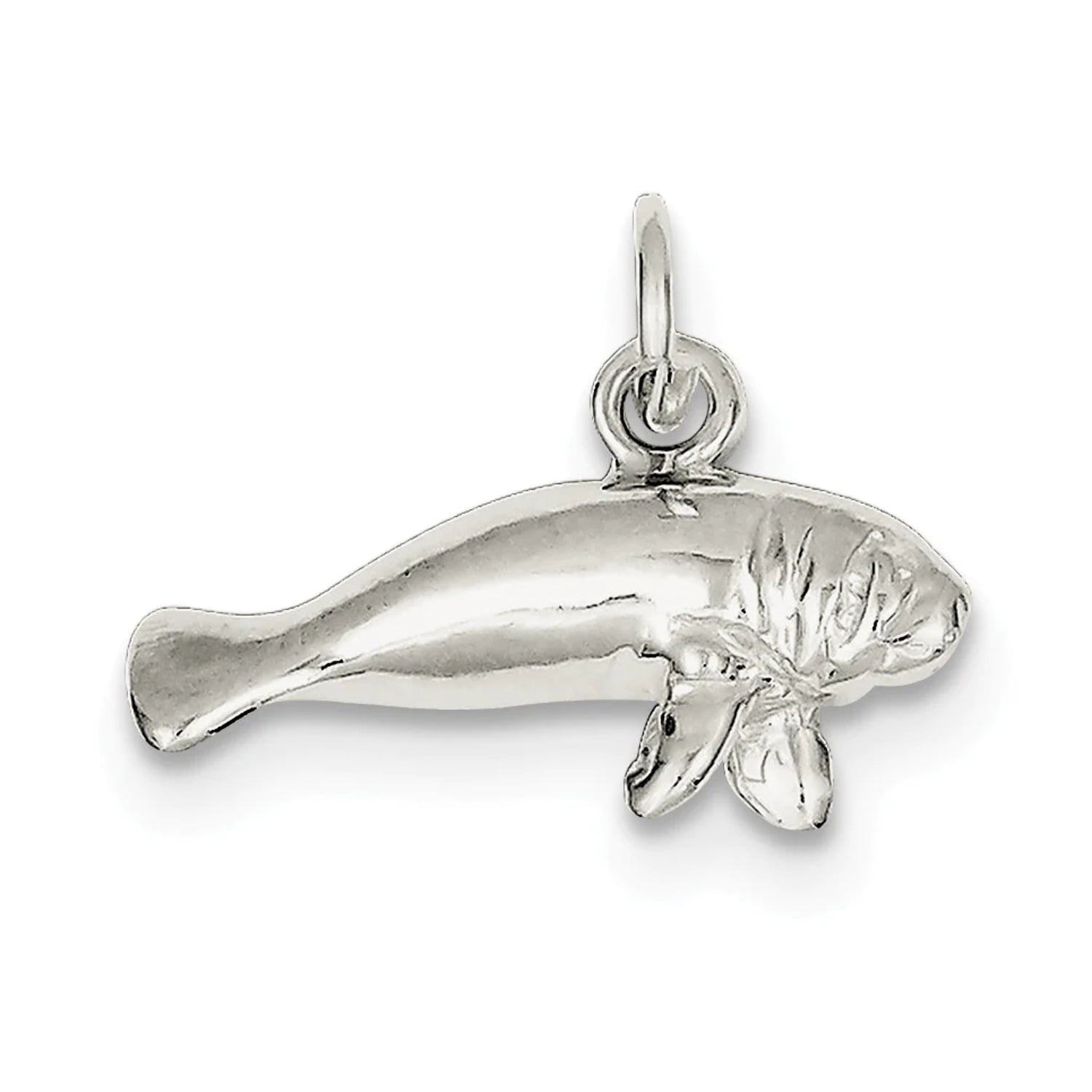Sterling Silver Manatee Charm QC938