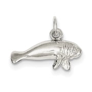 Sterling Silver Manatee Charm