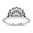 thumbnail image 1 of Sterling Silver Mandala Crown Ring Size 10, 1 of 3