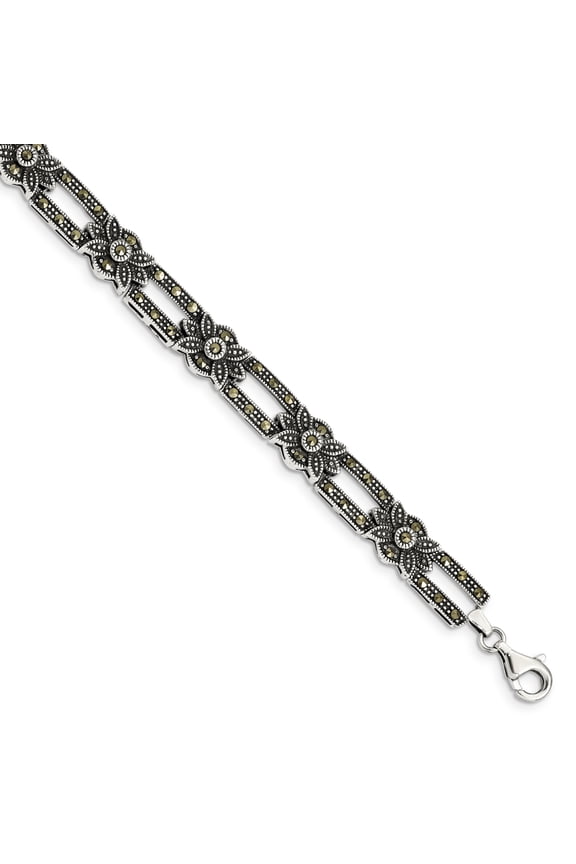 Sterling Silver Marcasite Bracelet