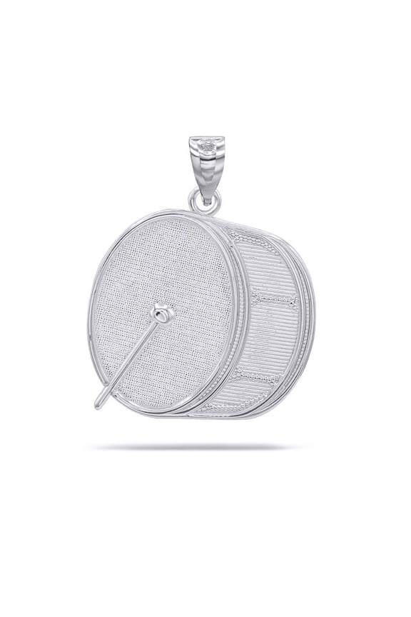 Sterling Silver Marching Band Drum Pendant