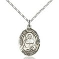 thumbnail image 1 of Sterling Silver Marie Magdalen Postel Pendant 3/4 x 1/2 inches with Sterling Silver Lite Curb Chain, 1 of 1