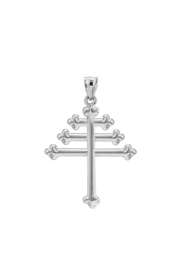 Sterling Silver Maronite Cross Pendant
