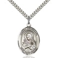 thumbnail image 1 of Sterling Silver Mater Dolorosa Pendant 1 x 3/4 inches with Heavy Curb Chain, 1 of 1