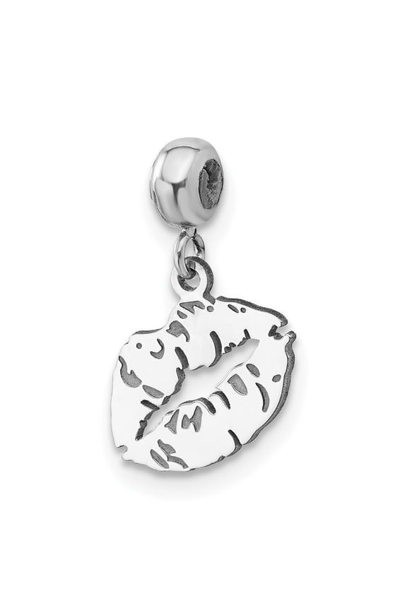 Sterling Silver MeMi Lips Charm Pendant
