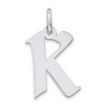 thumbnail image 1 of Sterling Silver Medium Artisan Block Initial K Charm QC5089K, 1 of 3