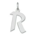 thumbnail image 1 of Sterling Silver Medium Artisan Block Initial R Charm, 1 of 1