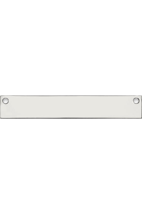 Sterling Silver Medium Blank Bar (Width 39) (Length 6) - Jbsp