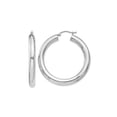 thumbnail image 1 of Sterling Silver Medium Hoop Earrings 1 1/2 inch (5.0mm), 1 of 4