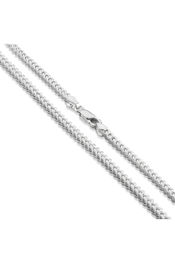 Sterling Silver Men's Franco Chain 4.6mm Solid 925 Italy Bracelet 8" Jewelry Female Unisex