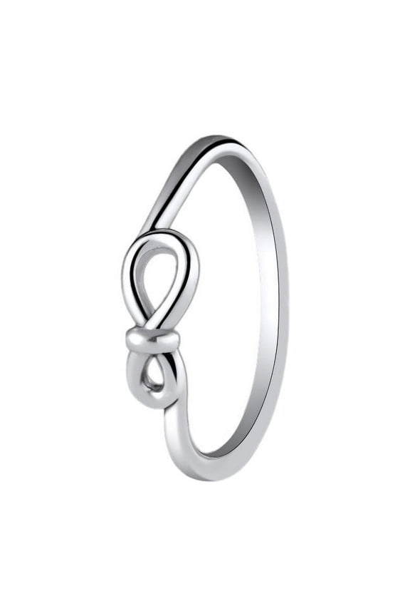 Sterling Silver Ring Micro Inlay Eternal Symbol Rosette Design European American Inspired Jewelry Gift for Her Birthday Independent Packaging