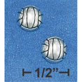 thumbnail image 1 of Sterling Silver Mini Volleyball Earrings On Posts, 1 of 1