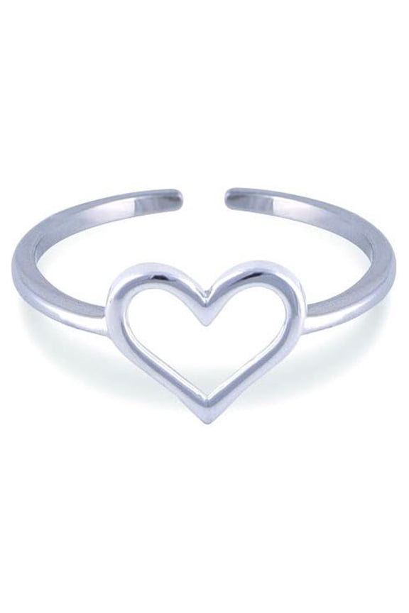 Sterling Silver Minimalist Heart Ring