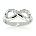 thumbnail image 1 of Sterling Silver Moon & Star Icon Engraved Infinity Ring, 1 of 2