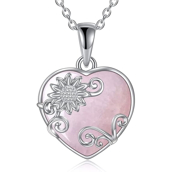 Sterling Silver Moonstone/Abalone Shell/Turquoise Filigree Teardrop Necklace Jewelry for Women