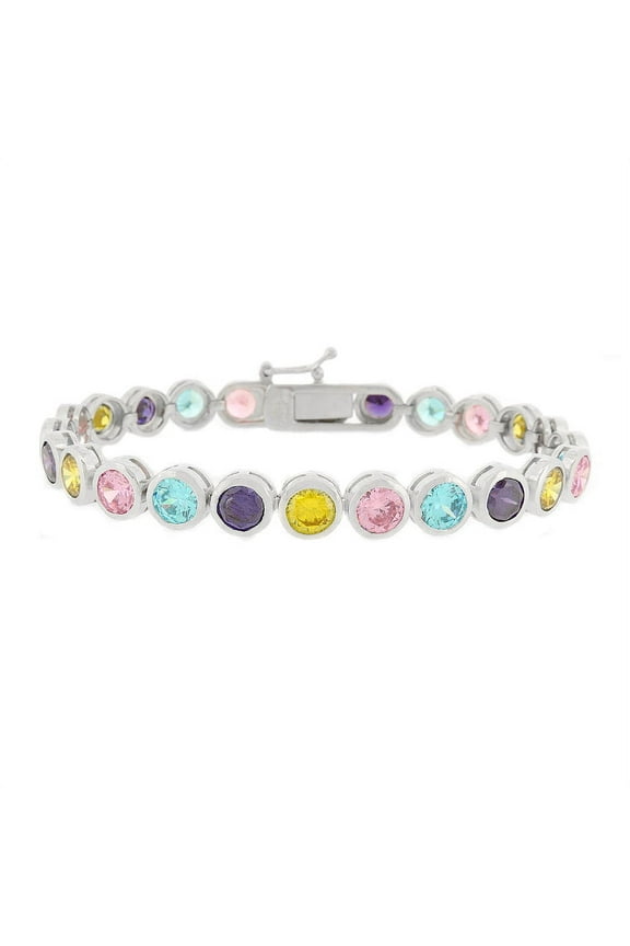 Multi-Color CZ Tennis Bracelet