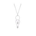 thumbnail image 1 of Sterling Silver Multi Pear Shaped CZ Drop & Dangle Pendant Necklace with Chain, 1 of 2