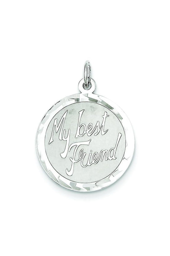 Sterling Silver My Best Friend Charm