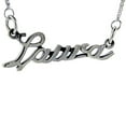 thumbnail image 1 of Sterling Silver Name Necklace Laura 3/8 Inch, 17 Inches Long, 1 of 2