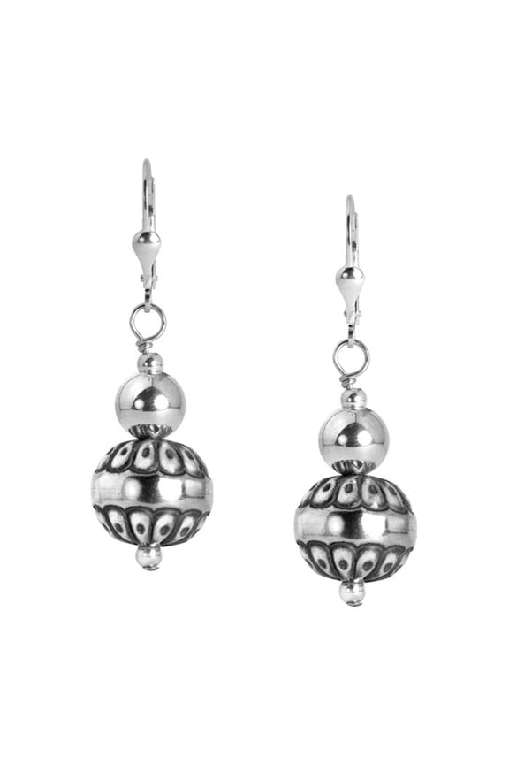 Sterling Silver Native Pearl Drop and Dangle Earrings