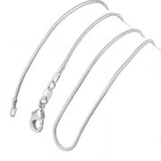 BEYDLFEAA Sterling Silver Necklace Thin Snake Chain Necklac
