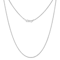 thumbnail image 1 of Sterling Silver Necklace Unisex Diamond Cut Rope Chain for Men and Women by Pivey & Co. 1.5mm - 20 Inches Long With Gift Box, 1 of 6