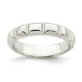 thumbnail image 1 of Sterling Silver Notched Design Band Ring - Size 8, 1 of 2
