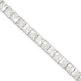 thumbnail image 1 of Sterling Silver Nugget Bracelet - 22.2 Grams - 8 Inch - Measures 9mm Wide, 1 of 2