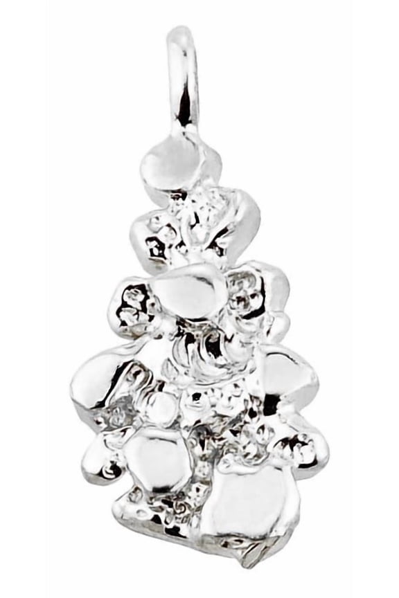 Sterling Silver Nugget Pendant Necklace, with Pendant