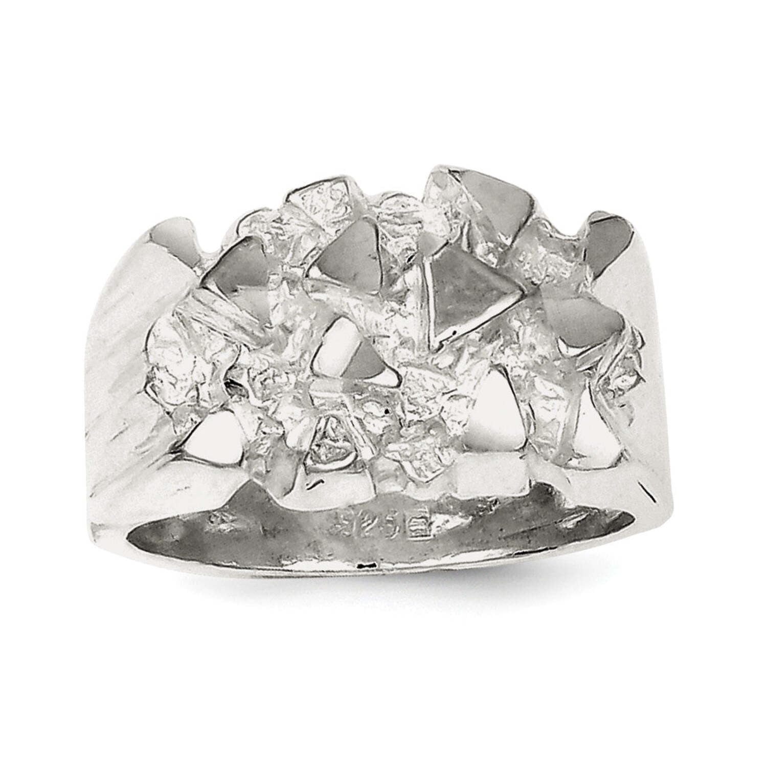 Sterling Silver Nugget Ring QR121 - Walmart.com
