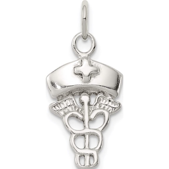 Jewelry by Sweet Pea Sterling Silver Nurse Symbol Charm