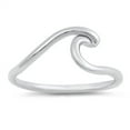 thumbnail image 1 of Sterling Silver Ocean Wave Ring Size 7, 1 of 3