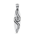 thumbnail image 1 of Sterling Silver Ocean Wave Surfboard Pendant Beach Surf Tropical Swim Charm 925 Jewelry Female, 1 of 3