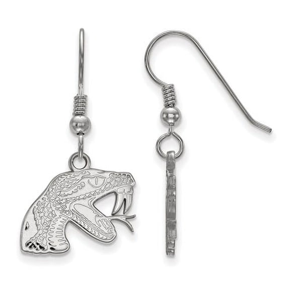Sterling Silver Official Licensed Collegiate Florida A&M University (FAMU) Small Dangle Earrings