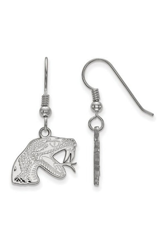 Sterling Silver Official Licensed Collegiate Florida A&M University (FAMU) Small Dangle Earrings