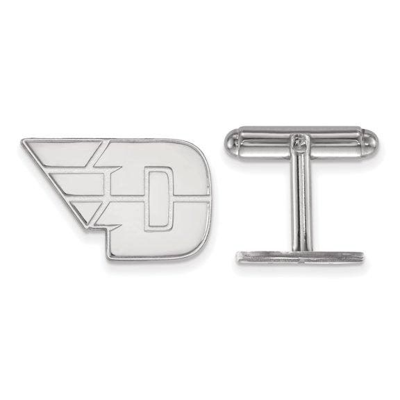 Sterling Silver Official Licensed Collegiate University of Dayton (UD) Cuff Link