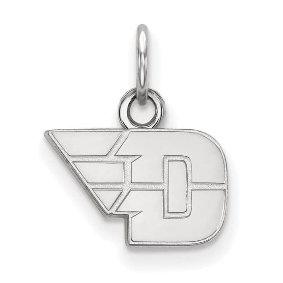 Sterling Silver Official Licensed Collegiate University of Dayton (UD) XS Pendant