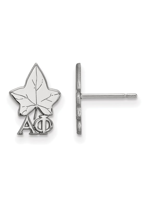 Sterling Silver Official Licensed Greek Sororities Alpha Phi (??) XS Post Earrings