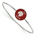 thumbnail image 1 of Sterling Silver Official Licensed Greek Sororities Alpha Sigma Alpha (???) Enameled Slip-on Bangle, 1 of 5