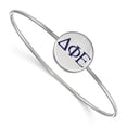 thumbnail image 1 of Sterling Silver Official Licensed Greek Sororities Delta Phi Epsilon (???) Enameled Slip-on Bangle, 1 of 5