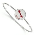 thumbnail image 1 of Sterling Silver Official Licensed Greek Sororities Pi Beta Phi (???) Enameled Slip-on Bangle, 1 of 5