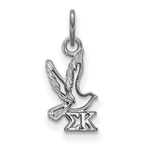 Sterling Silver Official Licensed Greek Sororities Sigma Kappa (??) XS Pendant