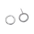 thumbnail image 1 of Sterling Silver Open Circle Stud Earrings, 1 of 1