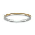 thumbnail image 1 of Sterling Silver Orange Enameled 1.5mm Ring, 1 of 5